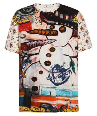 Vivienne Westwood 3G010002 J001M GO SNOWMAN OVERSIZE T-shirt