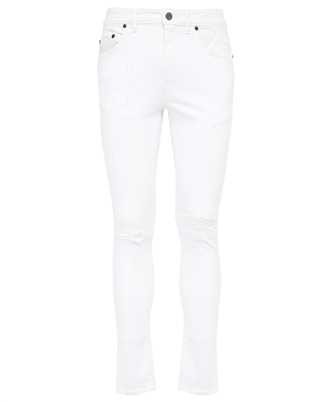 RH45 ELDORADO ND02 Y DENIM DISTRESSED W/ PYTHON LEATHER DETAIL Jeans