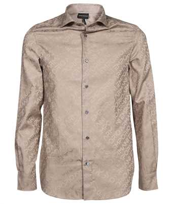 Emporio Armani 3R1C86 1K0DZ ALL-OVER MONOGRAM-PRINT Camicia