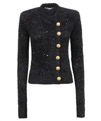 Balmain BF0KL130KF11 DOUBLE BREASTED GLITTER KNITTED Cardigan