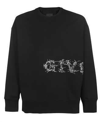 Givenchy BMJ0D73Y69 LOGO BARBED OVERSIZED Sweatshirt