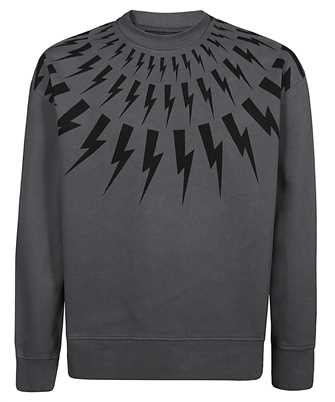 Neil Barrett PBJS010S V517S THUNDERBOLT-PRINT COTTON Sweatshirt