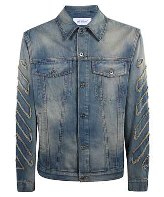 Off-White OMYE09BF25DEN001 DIAG RAW PATCH SKATE DENIM Jacket