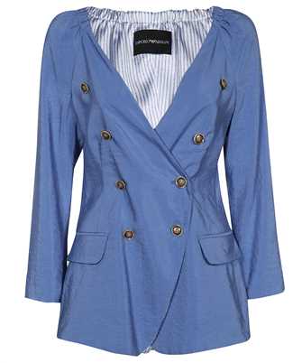 Emporio Armani D4NG24 D2019 DOUBLE-BREASTED SILK Jacket