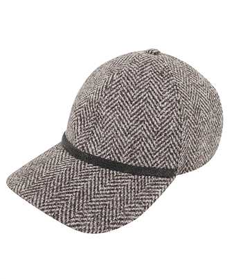 Brunello Cucinelli MCAP90027 Tweed with Monili Čiapky
