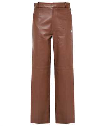 Palm Angels PMJB009E23LEA001 MONOGRAM LEATHER Trousers
