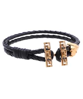 Versace 1010481 1A00637 MEDUSA BRAIDED LEATHER Nramok