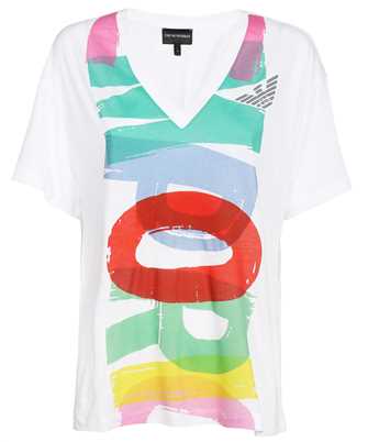 Emporio Armani 3R2T7Q 2JTAZ LOGO-PRINT V-NECK T-shirt