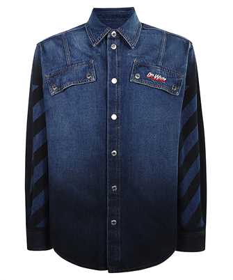 Off-White OMYD05NF25DEN001 SPRAY DIAG DEN MILIT SHIRT  Koela