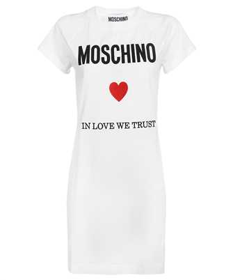 Moschino J0450 0541 LOGO-EMBROIDERED COTTON T-SHIRT Abito