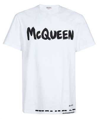 Alexander McQueen 622104 QTZ57 LOGO-PRINT COTTON T-shirt