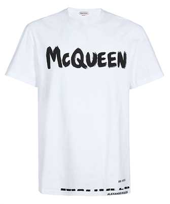 Alexander McQueen 622104 QTZ57 LOGO-PRINT COTTON Tričko