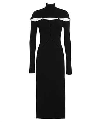 Versace Jeans Couture 75HAOM50 CM29H CUTOUT MIDI TURTLENECK Dress