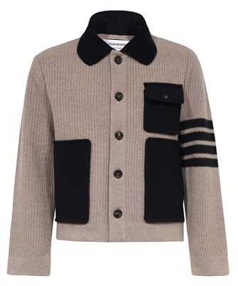 Thom Browne MKJ108A Y1019 HALF CARDIGAN STITCH WORKMANS Jacket