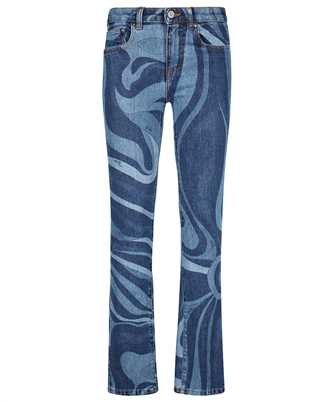 Emilio Pucci 3RDT01 3R998 ABSTRACT-PRINT STRAIGHT-LEG Dnsy