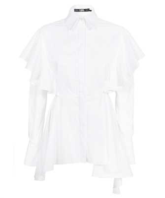 Karl Lagerfeld 230W1604 HUN'S PICK RUFFLE POPLIN Shirt