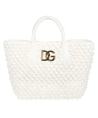 Dolce & Gabbana BB7143 AY214 RAFFIA CROCHET SHOPPER Bag