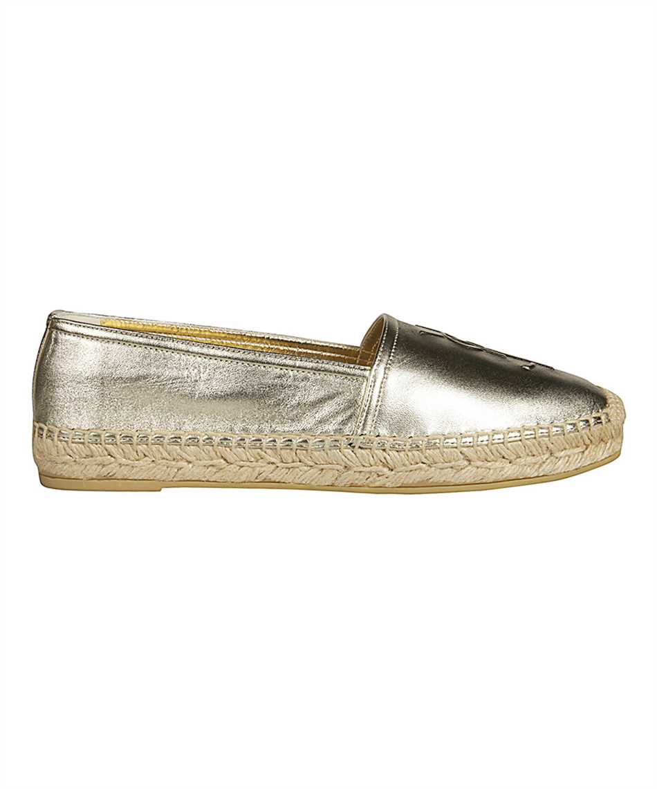 Saint Laurent 458573 0XQ00 GOLD platinum metallic espadrilles Gold