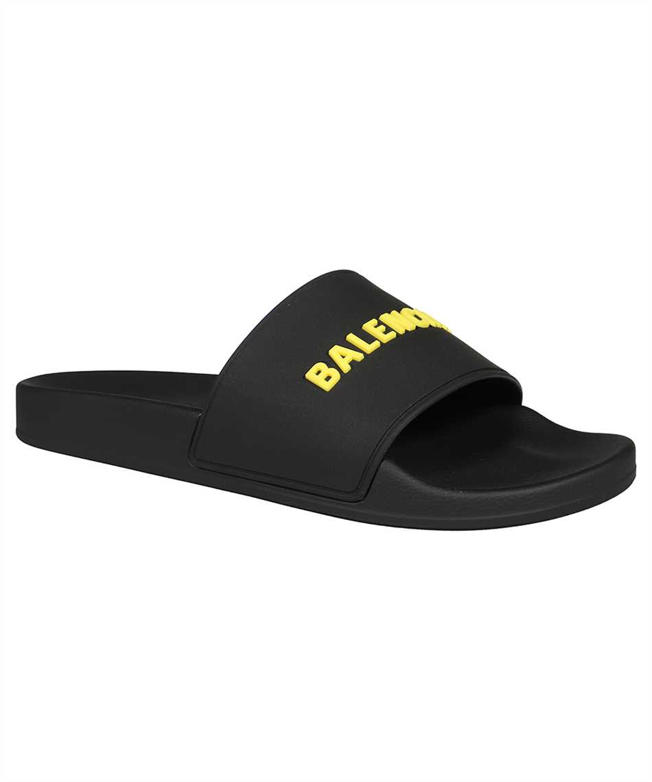 yellow balenciaga slides