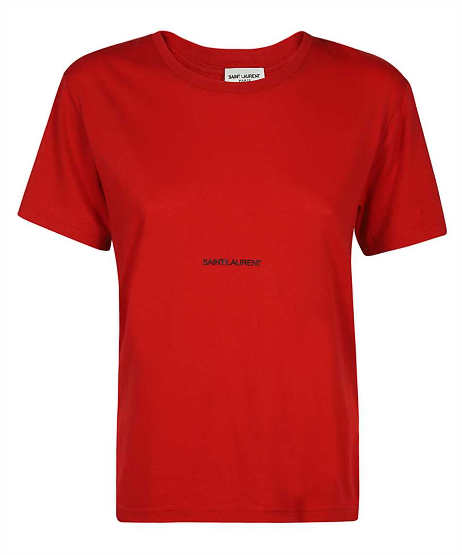 Saint Laurent 641192 YBYL2 LOGO T-shirt Red