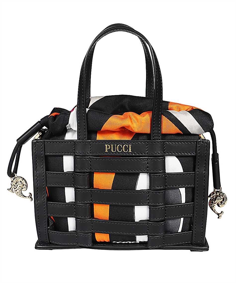 Emilio Pucci 3RBC33 3R910 CAGED LEATHER SHOULDER Bag 1