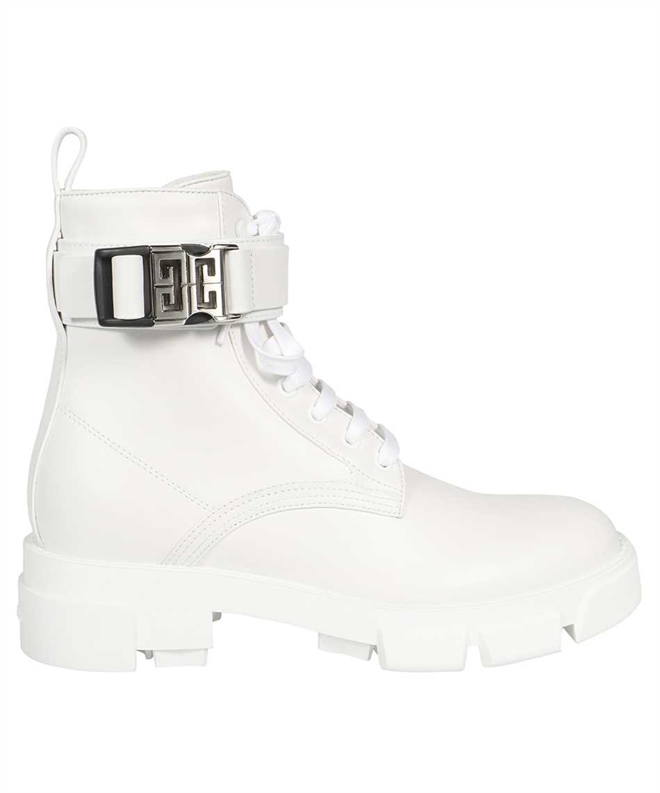 Givenchy BE603PE1AJ TERRA LACE-UP COMBAT Boots White