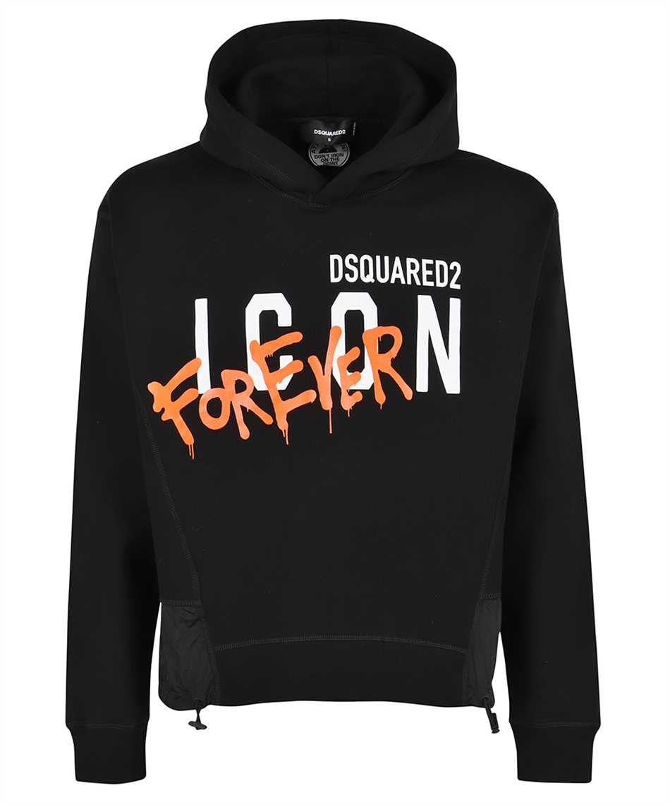 Dsquared2 S79GU0060 S25516 ICON FOREVER Hoodie Black