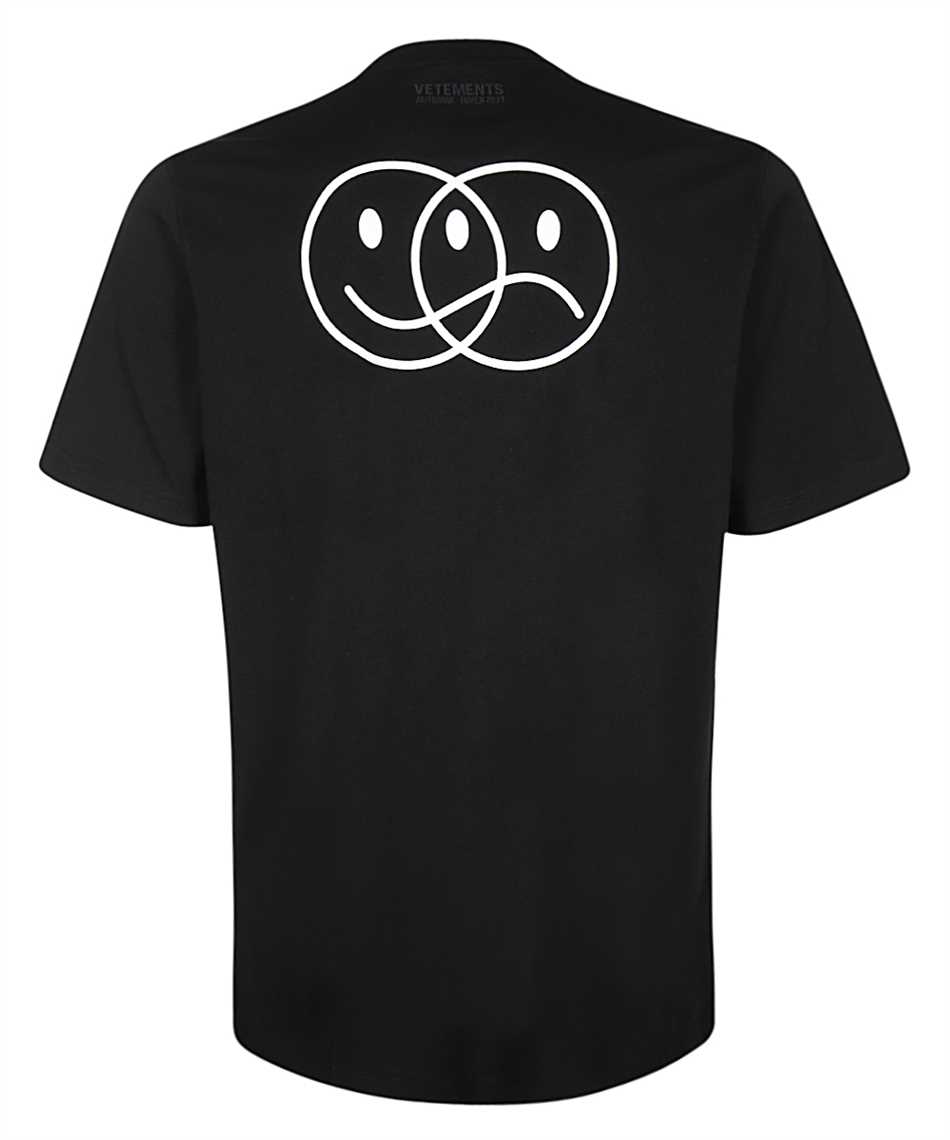 Vetements UAH21TR570 NOT HAPPY NOT SAD Tričko 2