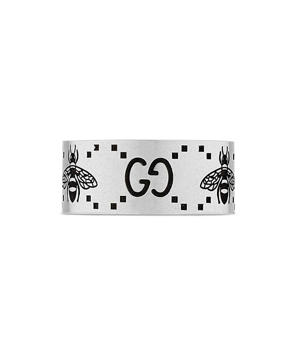 Gucci Jewelry Silver JWL YBC728304001 GG AND BEE ENGRAVED WIDE Prsteň 3