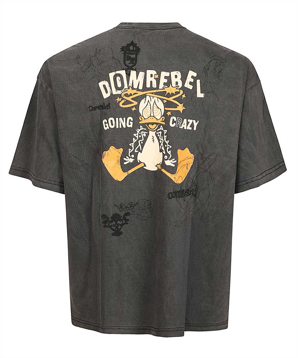 Domrebel CRAY  T SHIRT COTTON FADED BLACK Tričko 2