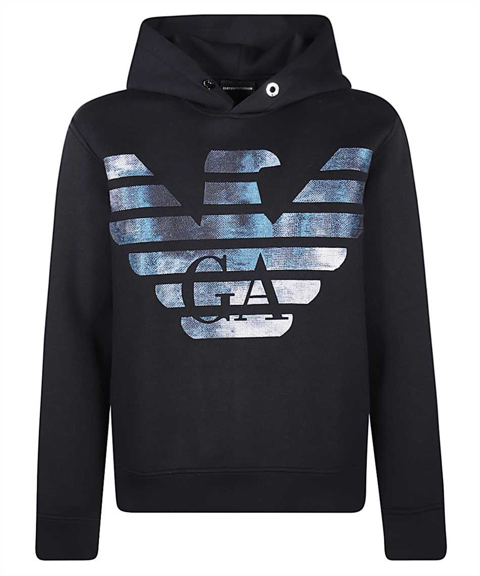 Armani hoodie blue Clearance