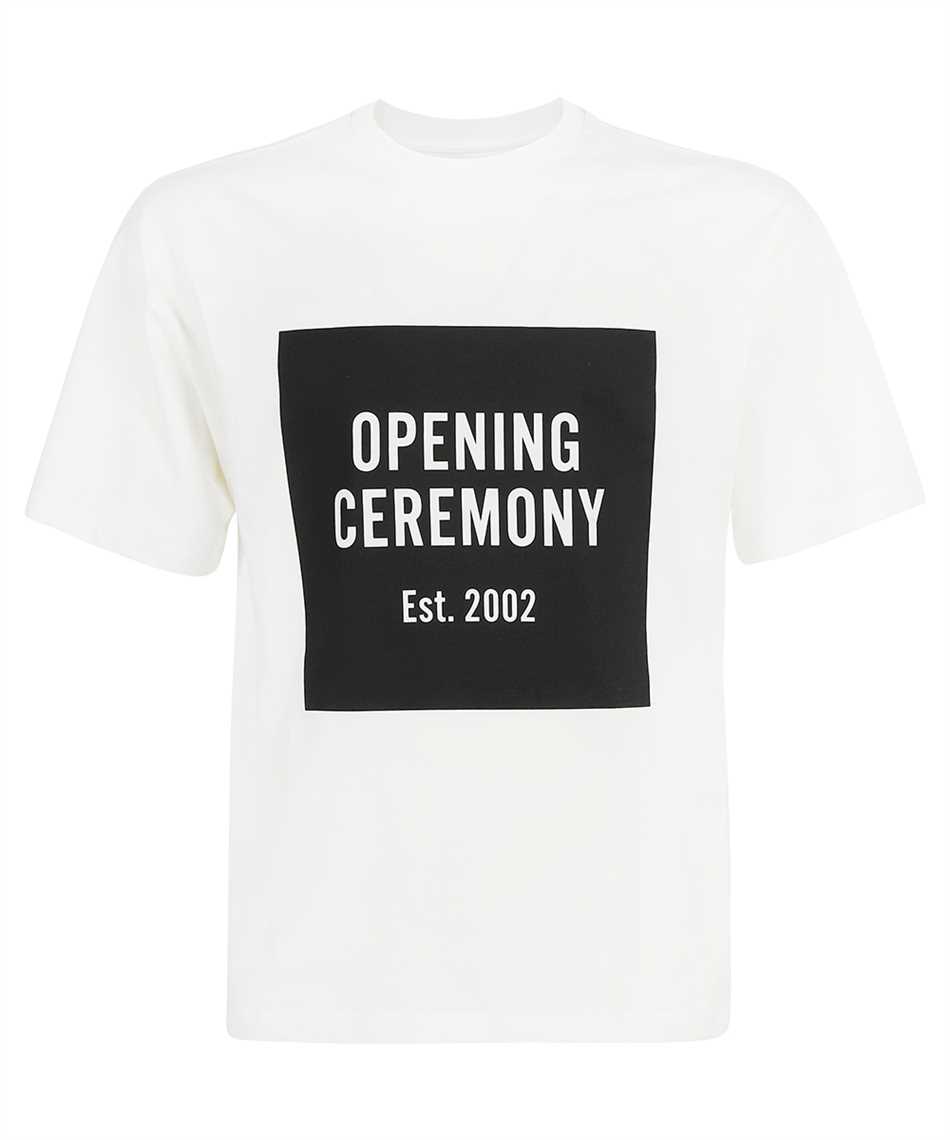 Opening Ceremony YMAA001F21JER001 BOX LOGO REGULAR T-shirt White