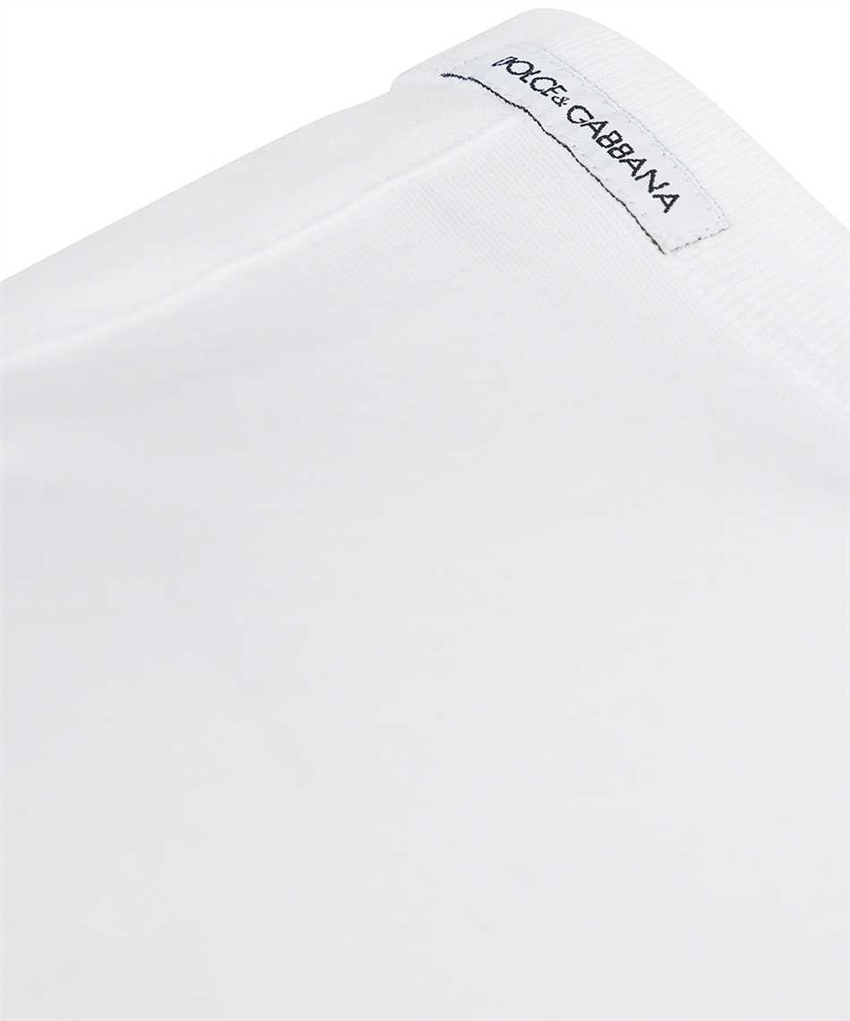 Dolce & Gabbana G8KG7T FU7EQ HENLEY-STYLE BUTTONED T-shirt White