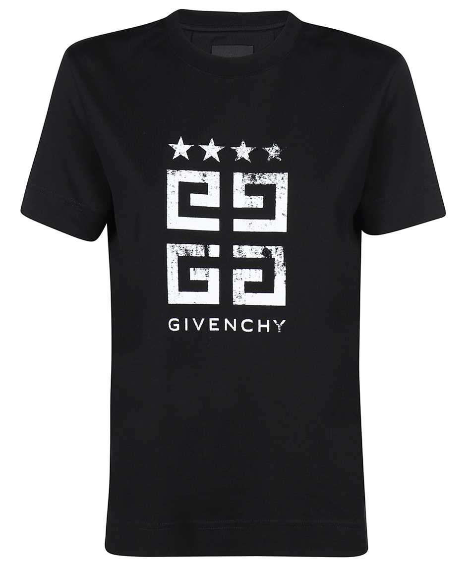 Givenchy BW70AS3YEL 4G STARS SLIM FIT IN COTTON T-shirt 1