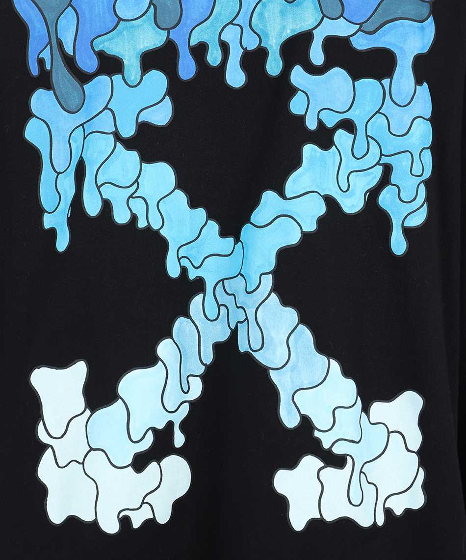 Off-White OMBB051S21FLE001 BLUE MARKER DOUBLE SLEEVE Felpa 3