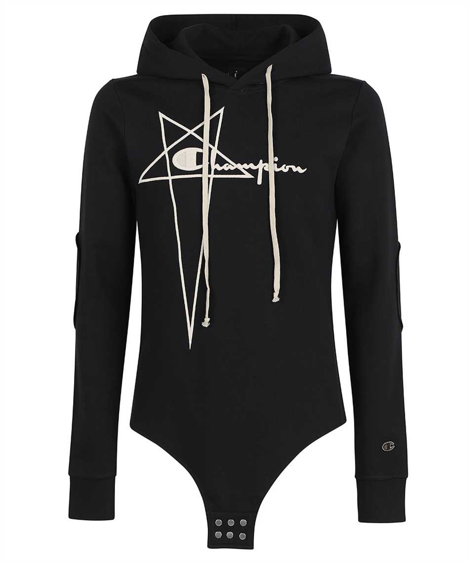Rick Owens CM01B7898 CHFE CHAMPION X RICK OWENS KNITTED BODY Felpa Nero