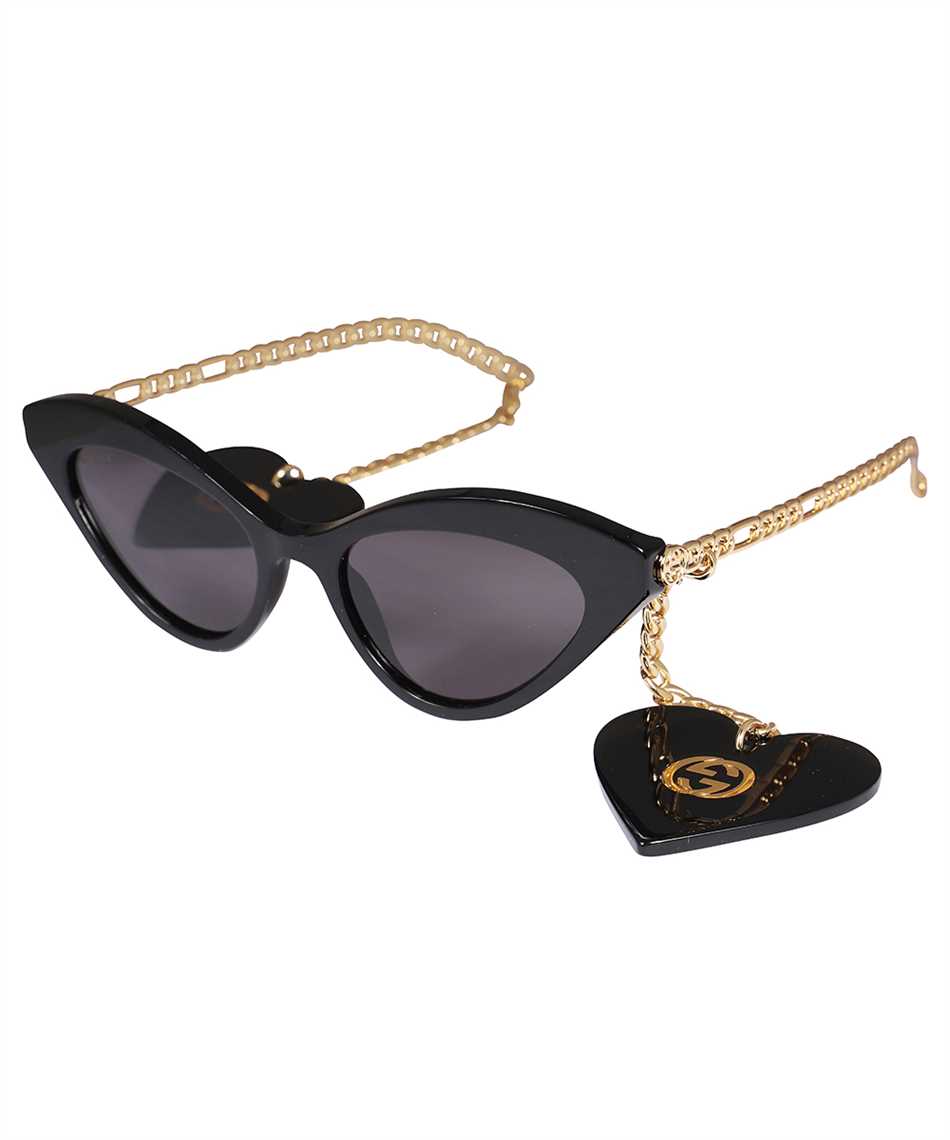 Gucci 663770 J0740 LOGO Sunglasses Black