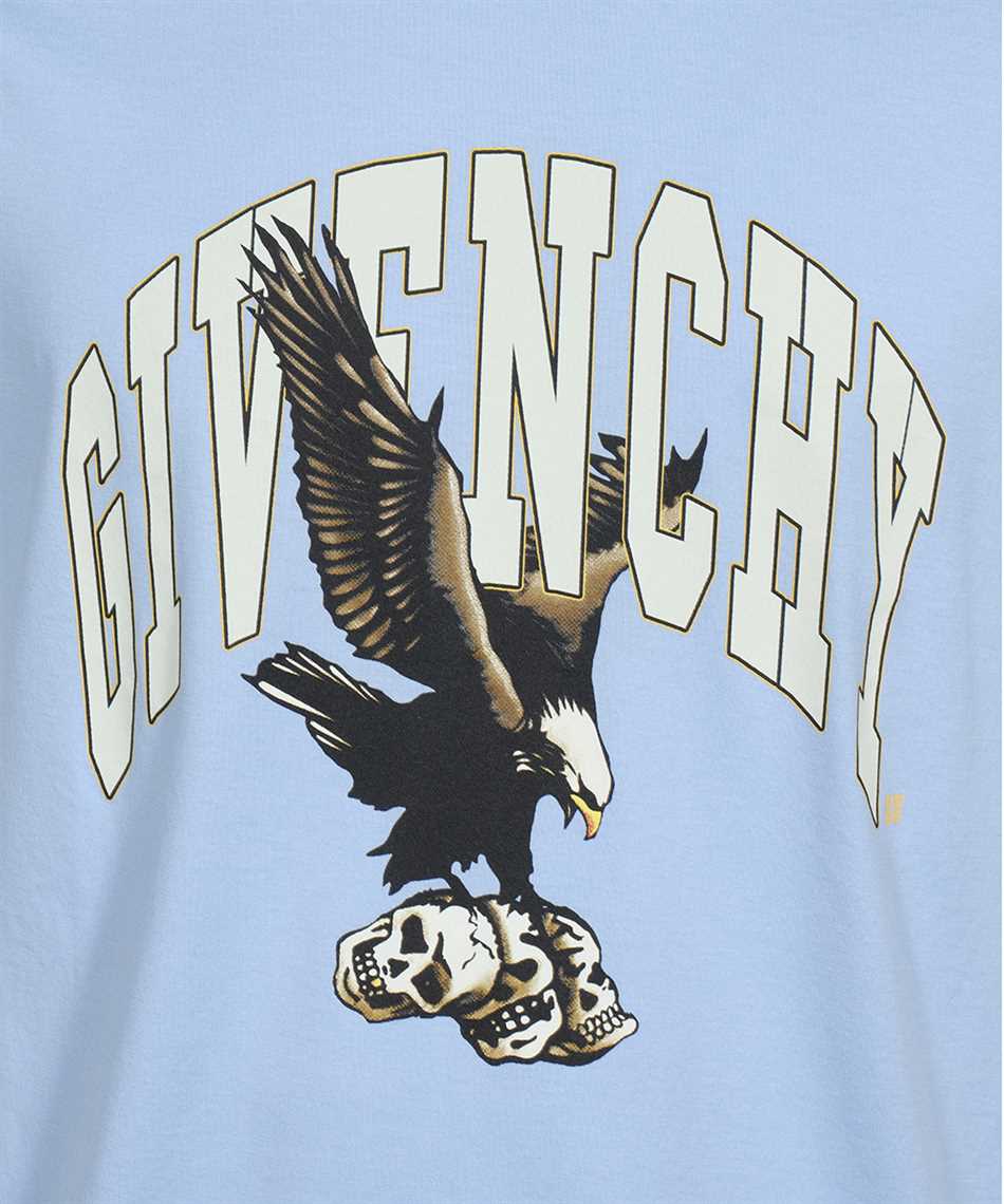Givenchy BM716G3YE5 SLIM FIT IN COTTON WITH EAGLE PRINT T-Shirt 3