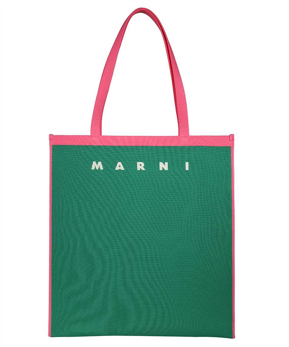 Marni SHMP0072A0 P4547 FLAT SHOPPING Bag Green