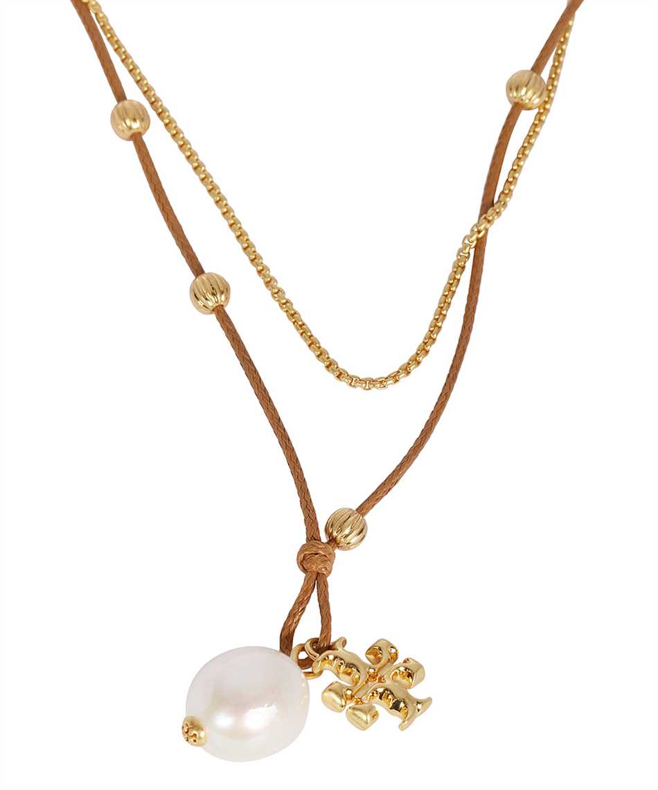 Tory Burch 87577 KIRA PEARL PENDANT Necklace Gold