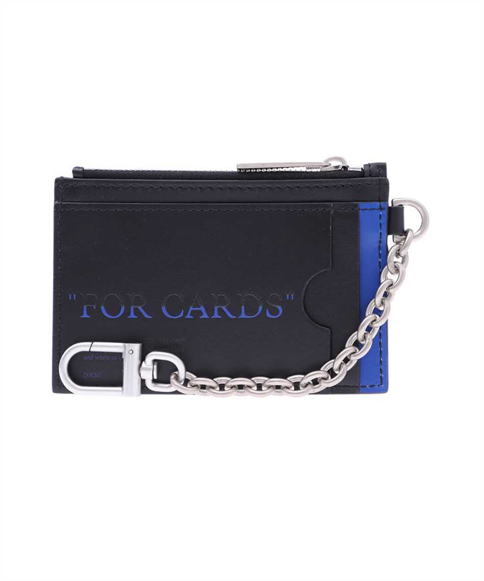 Off-White OMND070F23LEA001 QUOTE BOOKISH KEY RING Card holder 2