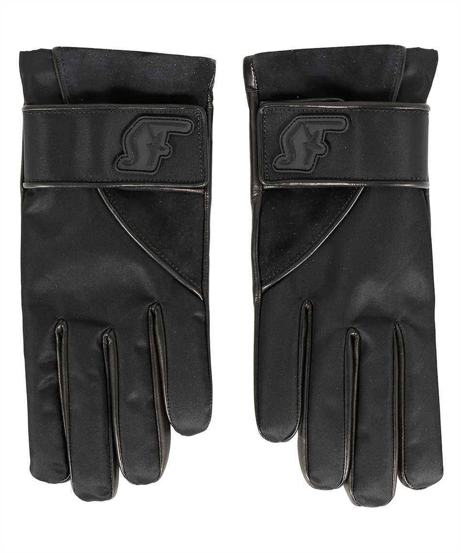 Salvatore Ferragamo 560027 NYLON SF Gloves Black