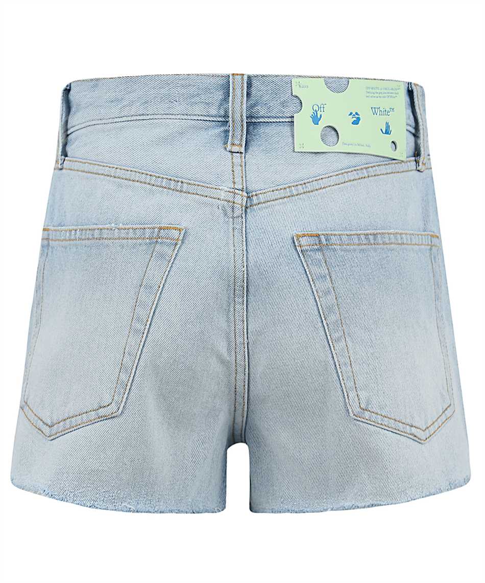 off white shorts blue