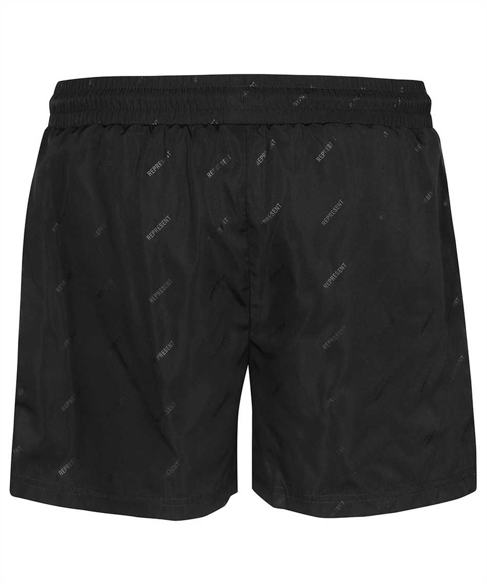 Represent M11001 01 ALL-OVER LOGO PRINT Swim shorts 2