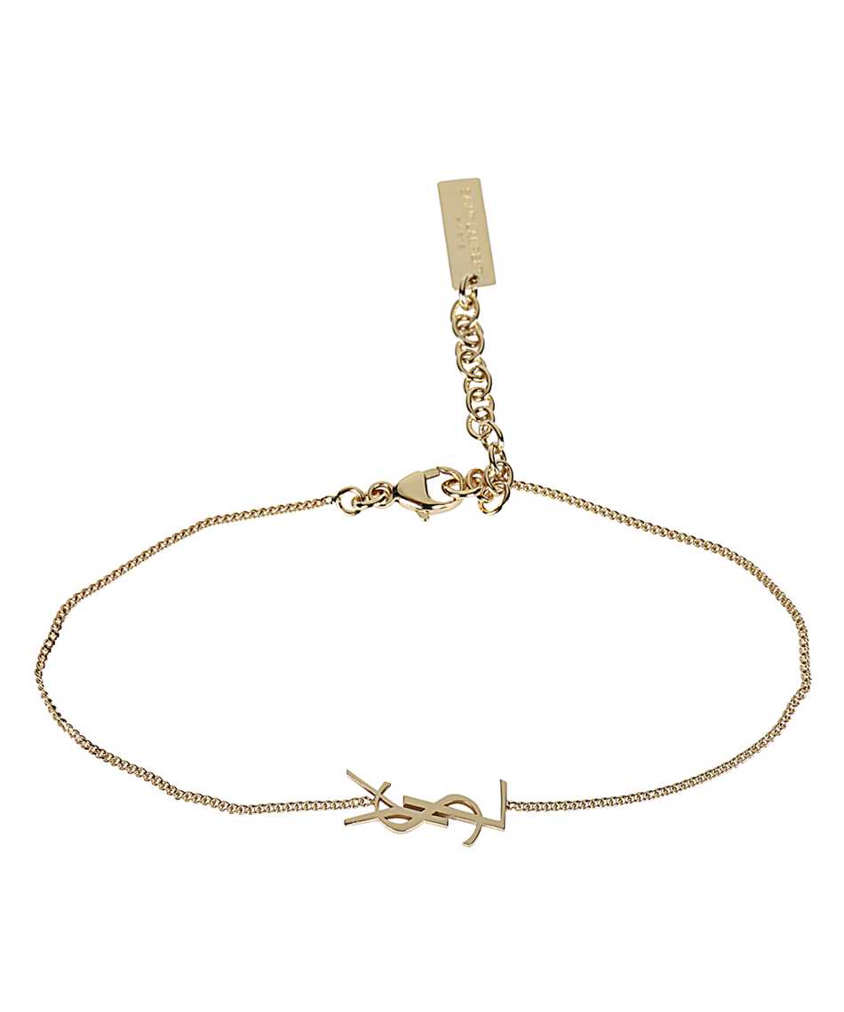 saint laurent charm bracelet in gold brass