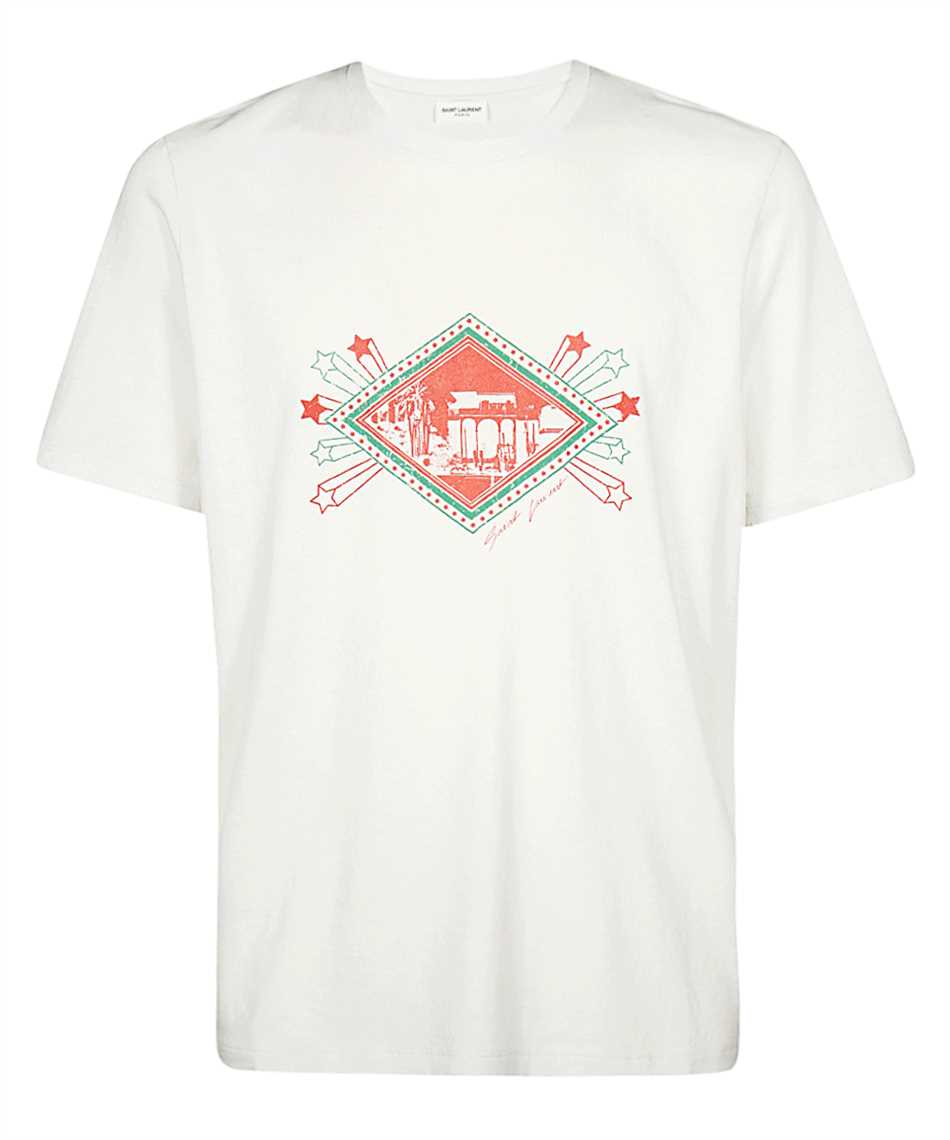 Saint Laurent 603303 YBPB2 JARDIN MAJORELLE T-shirt White