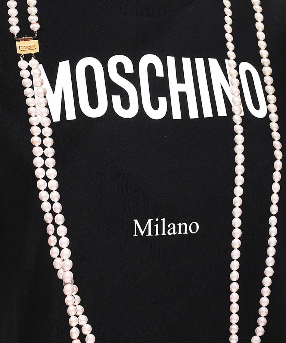 Moschino V0718 0541 PRINTED ORGANIC COTTON JERSEY T-shirt 3