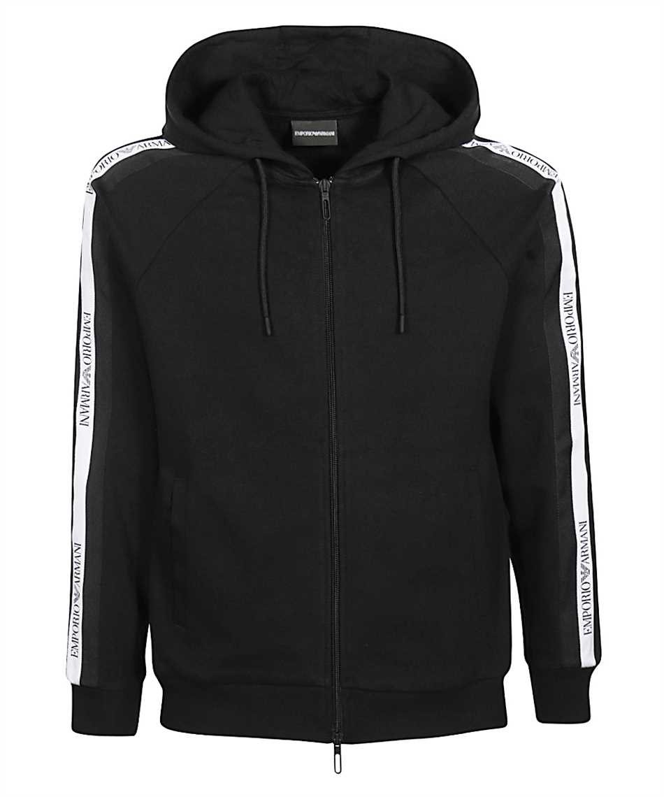 Emporio Armani 3h1mg6 1j07z Zipped Hoodie Black