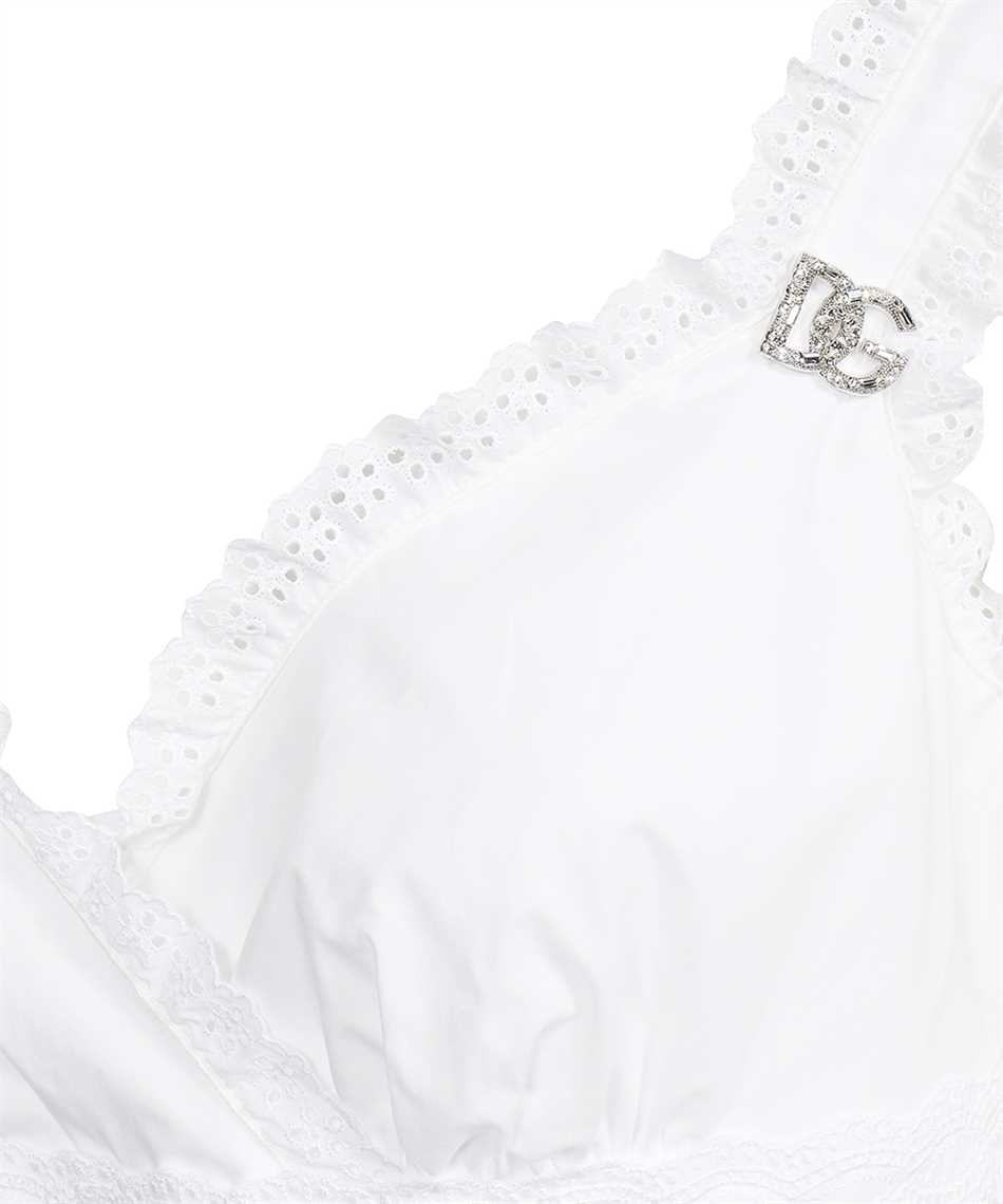 Dolce & Gabbana F6ZQ7Z FU5L5 POPLIN CALF-LENGTH CRYSTAL EMBELISHED DG DETAILS Dress 3