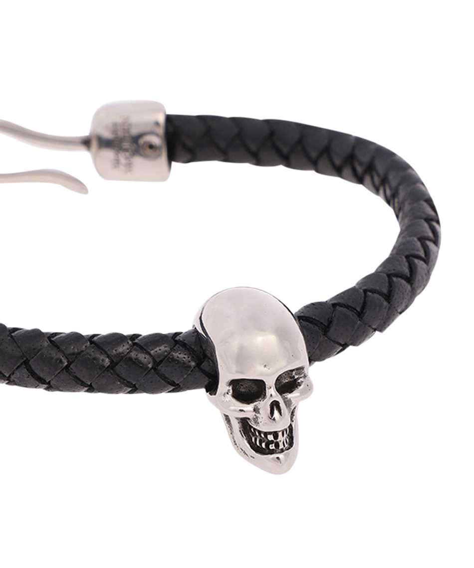 Alexander McQueen 554602 J16KI SKULL LEATHER Bracelet 3